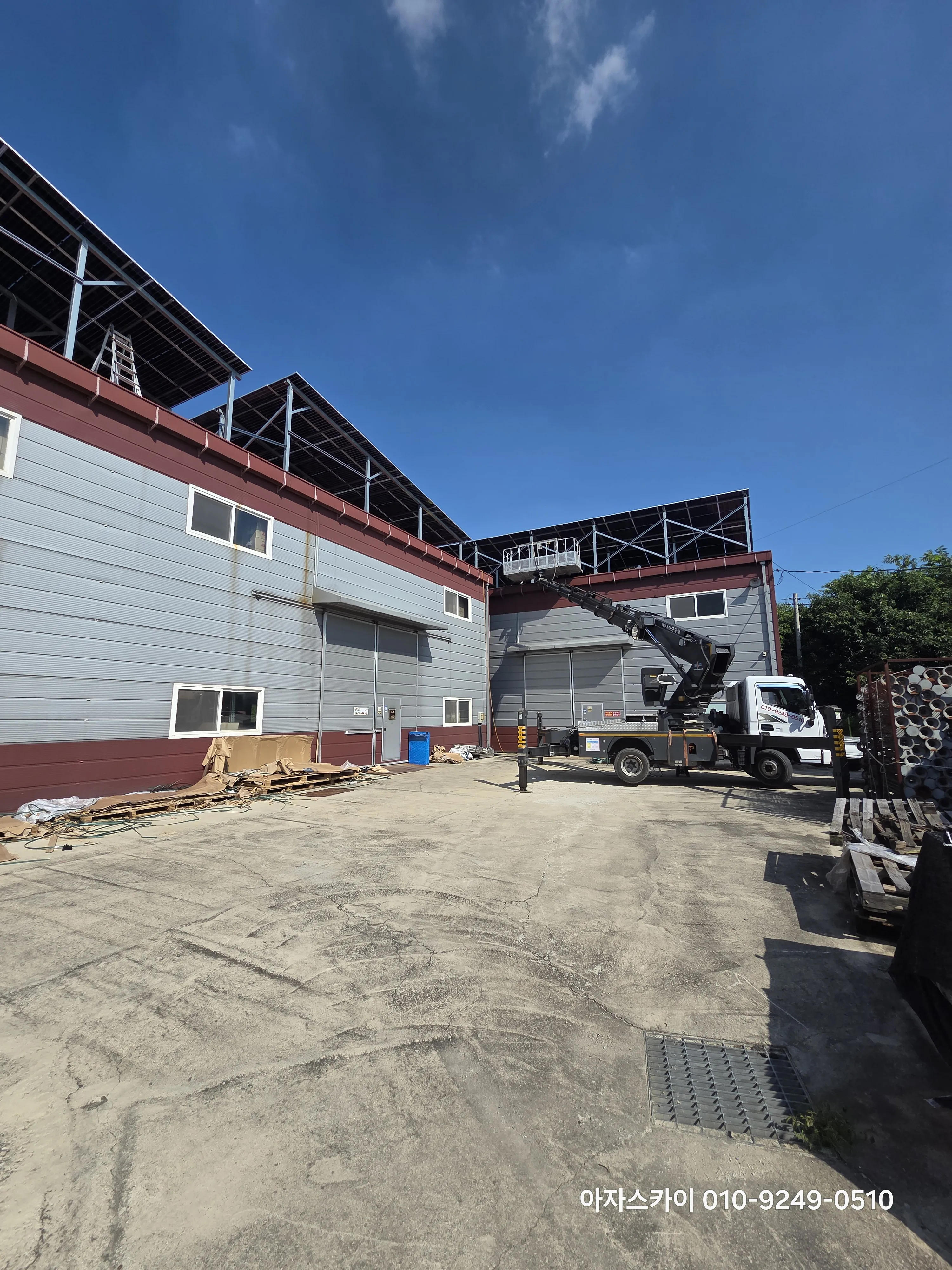 광주 스카이차 현장작업 3 - 고소작업 안전시공